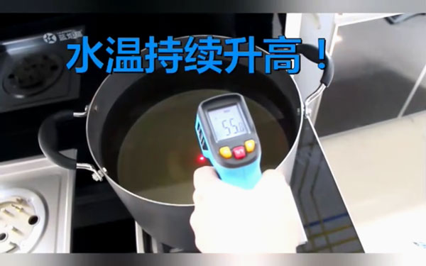 藍炬星S5集成灶對比直火，旋火燒水快3-4分鐘!